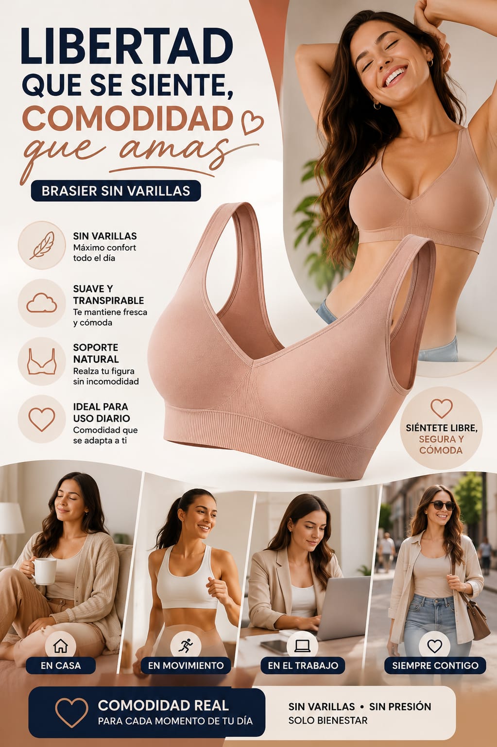 Brasier Reafirmante Sin Varillas